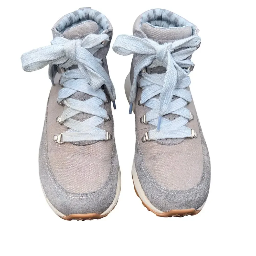 Merrell Waitsfield Mid Hiking Boots Gray Suede Canvas Women’s 7.5